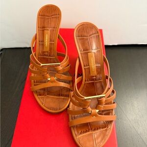 Salvatore Ferragamo Tan Strappy Sandals